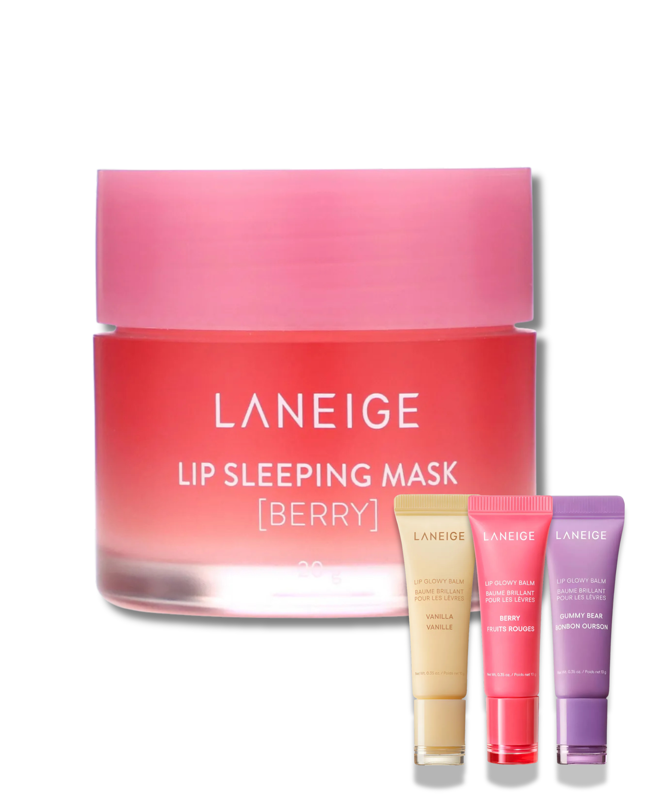 Mascara reparadora LANEIGE 20g [berry] + 3 Lip glowy de REGALO